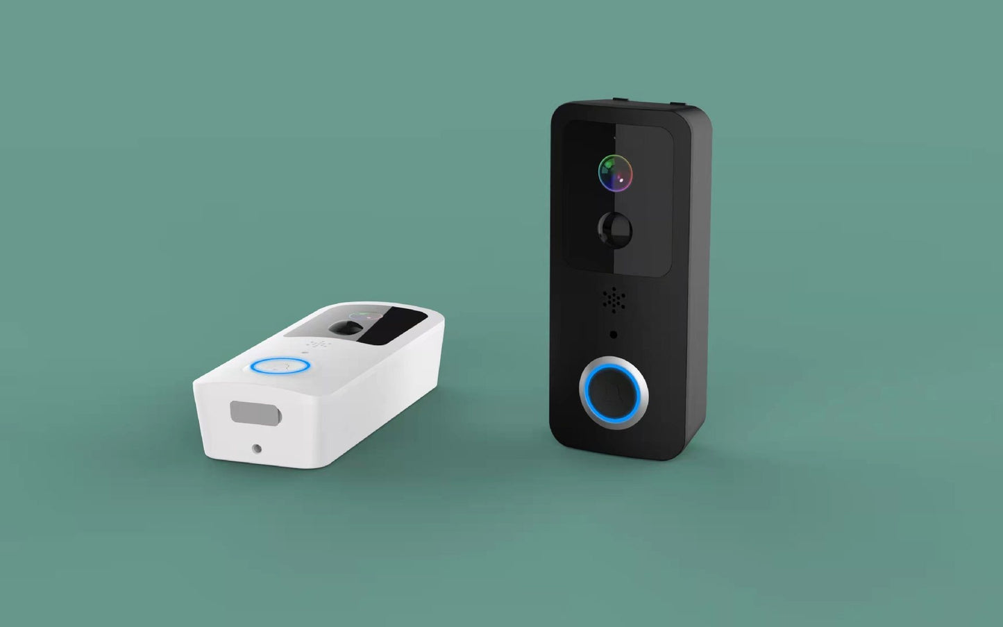 Sonnette vidéo WiFi 1080p – vision nocturne couleur 50m, audio bidirectionnel, Alexa & Google Home