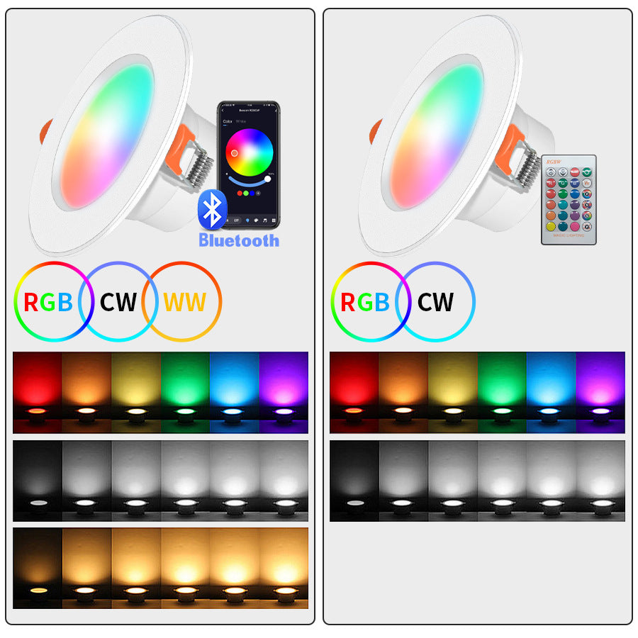 Spot LED connecté Bluetooth RGB dimmable – enceinte intégrée, 16 millions de couleurs, 10W/15W
