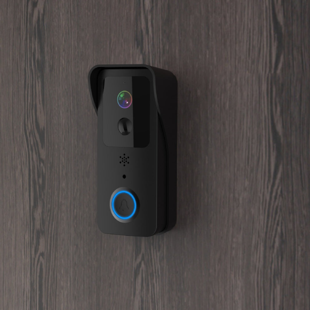 Sonnette vidéo WiFi 1080p – vision nocturne couleur 50m, audio bidirectionnel, Alexa & Google Home